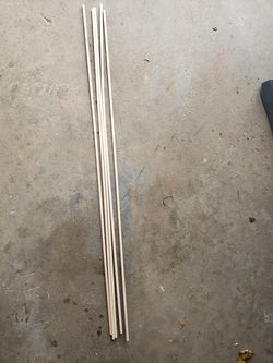 1/4"x 36" Oak Dowels. NEW 5pcs