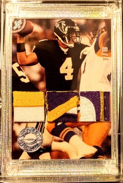 Brett Favre 1/10 RC - 1991 Pro Set Platinum Prospect Triple GAME WORN Jersey Swatch 