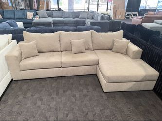Taupe comfy sectional