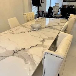 Marble dining table