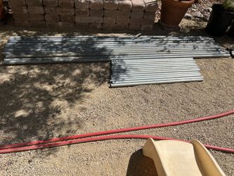 Canopies with 10 concrete base buckets