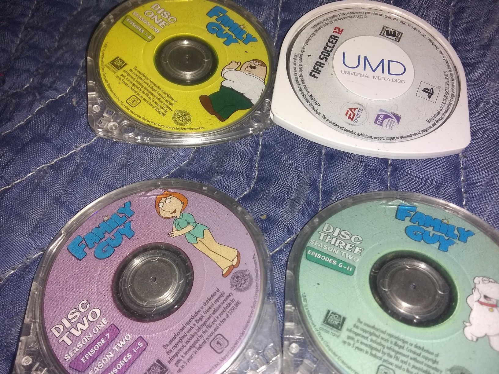 Psp games Family Guy 1-3& soccer