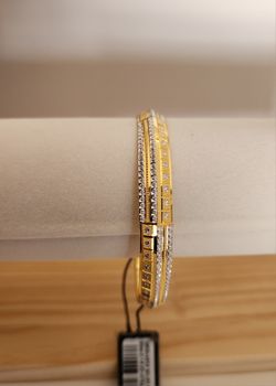 Pure 22k Gold Plated  kada for Mens 
