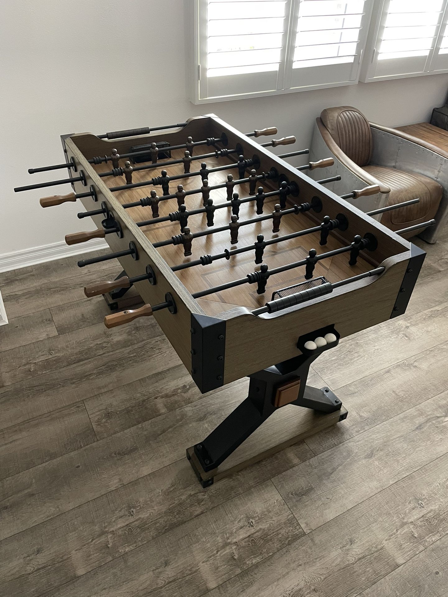 Foosball Table, Complete with 3 balls, in Excellent Used Condition. Price is Firm.