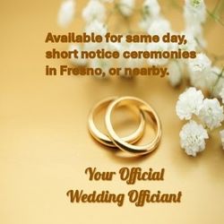 Ordain Minister Available To Officiate Your Marriage 