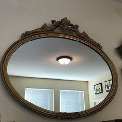 Antique Oval Mirror