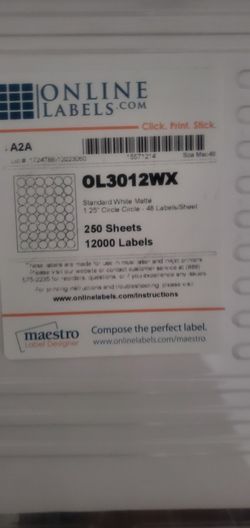 Online Labels Sheets