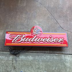 Budweiser Neon Sign Light Up Sign Nice Bar Sign Led Sign
