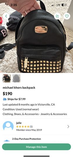 michale khors backpack