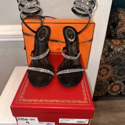 Rene Caovilla Velvet Heels With Ensemble Sz. 39