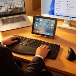 Ergonomic Wireless Keyboard Mouse Combo $50