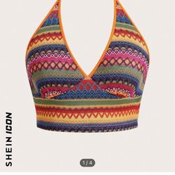 Rainbow Crop Top Dress