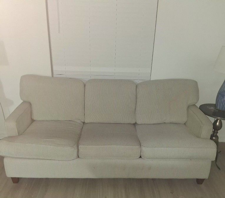 Restoration hardware couch w pull out bed. 175 ,obo, omes with a black slip cover