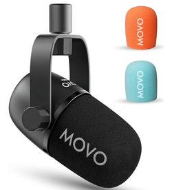 Movo CastMic Dynamic XLR Podcast Microphone for PC, Gaming/ Streaming/ YouTube
