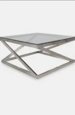 Coffee Table with Heavy Glass Top