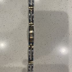 Gold & Stainless Steel Bracelet 