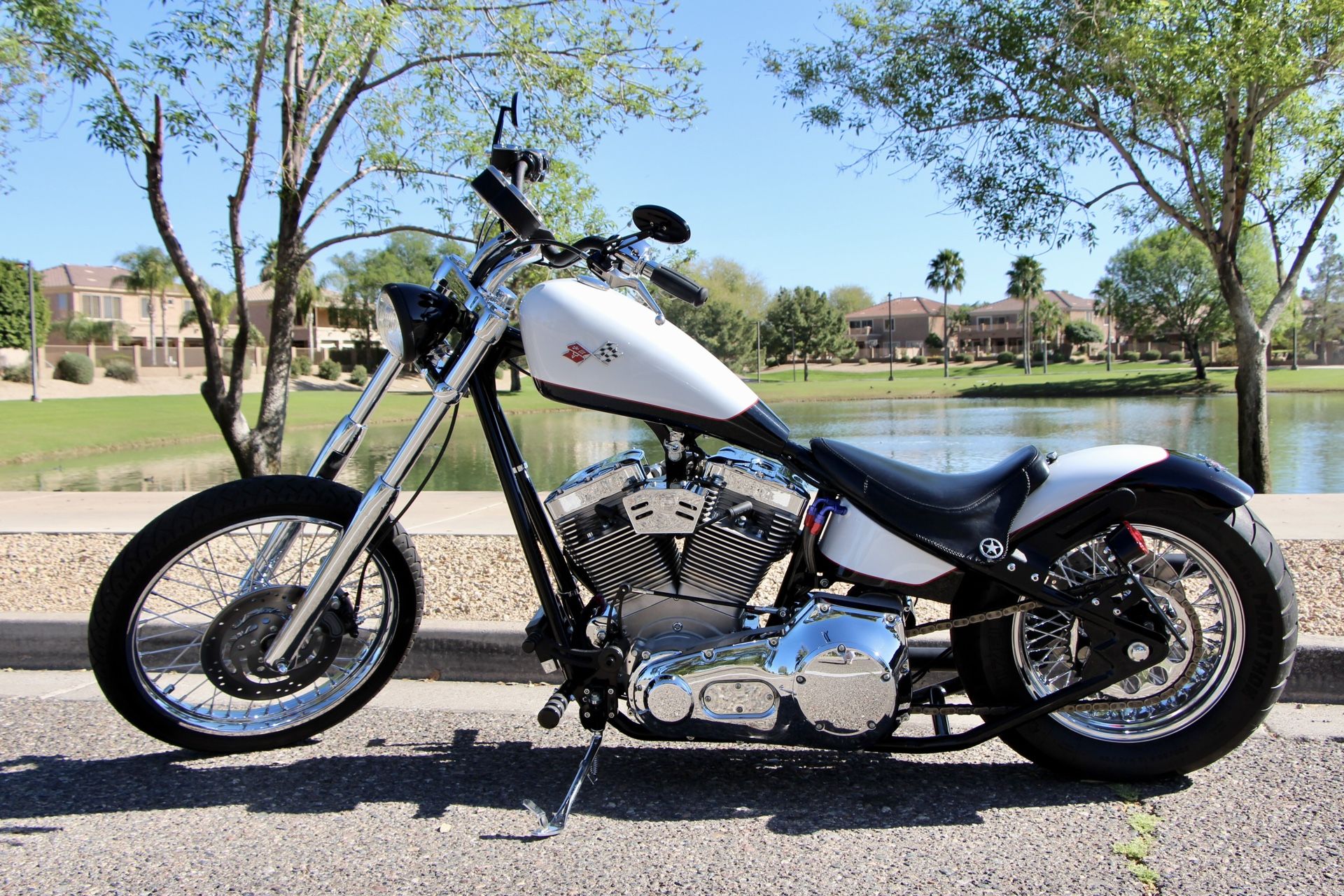 Beautiful Custom Hard Tail Bobber Motorcycle