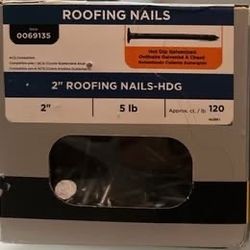 Hot dip galvanized Smooth Shank ROOFING NAILS.  11-Gauge. 1 1/2"