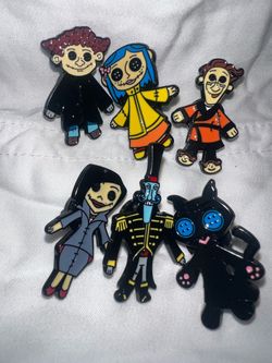Coraline pins set of six