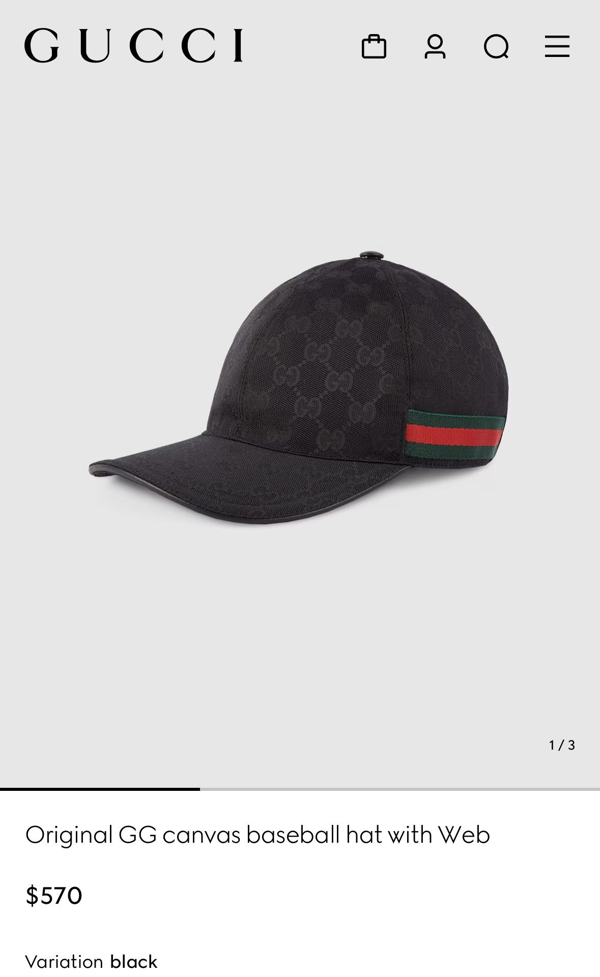 Gucci Black Hat