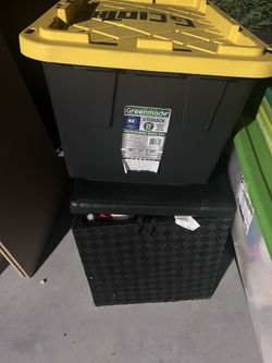 2 Large Containers Of Clothes