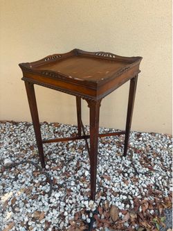 Antique 1940's Serpantine Gallery Side Table