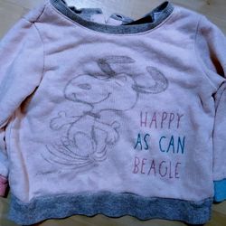 Baby Gap Peanuts Snoopy Sweatshirt 18-24 Months