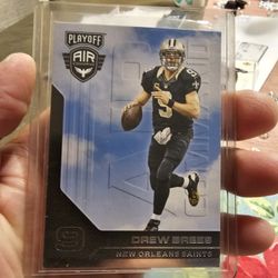 Drew Brees New Orleans Saints 2 '16 Panini Playoff Air Command Insert Football Cards 1 '18 Panini Score Captains Insert Football Card 