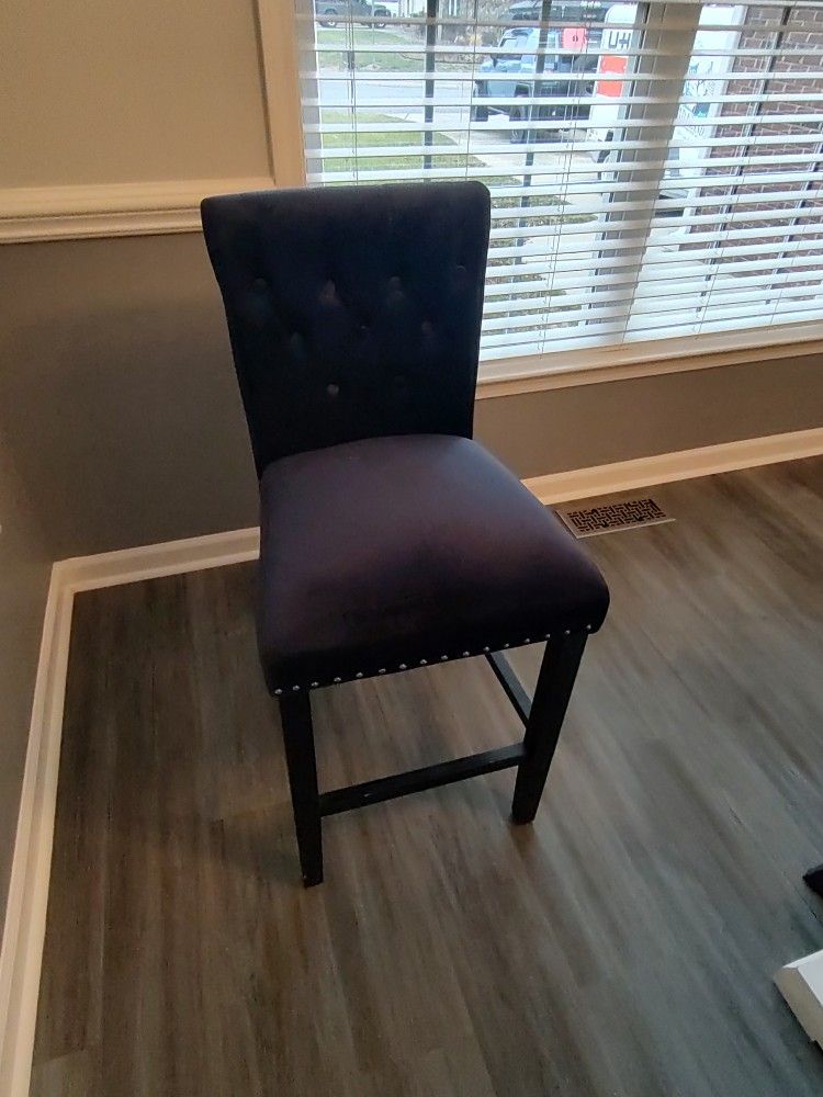 Blue Bar Height Chairs