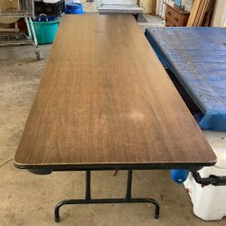 Old 8' Church Table Heavy And Sturdy 