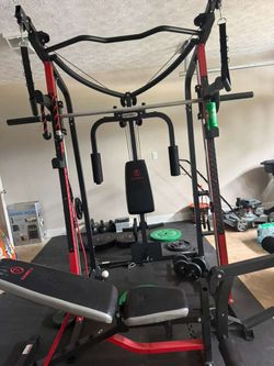 Marcy Home Gym System + Weights Included (Full Body Workout Equipment)