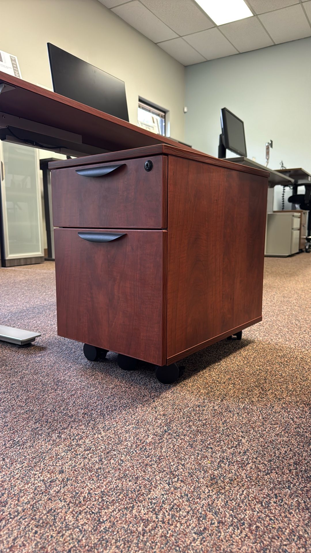 Commercial Grade Mobile Two Drawer File Cabinet