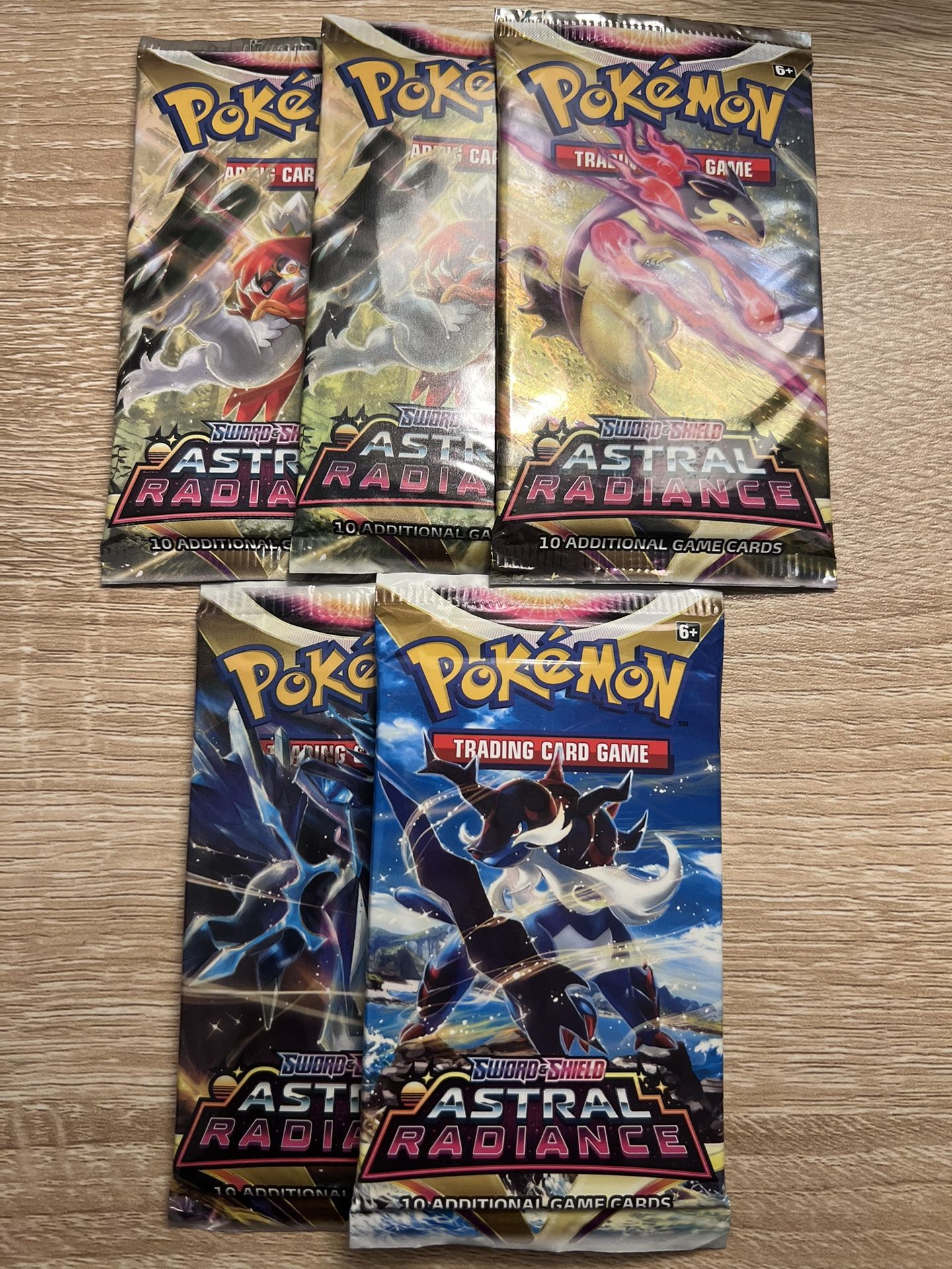 pokemon astral radiance 5 packs