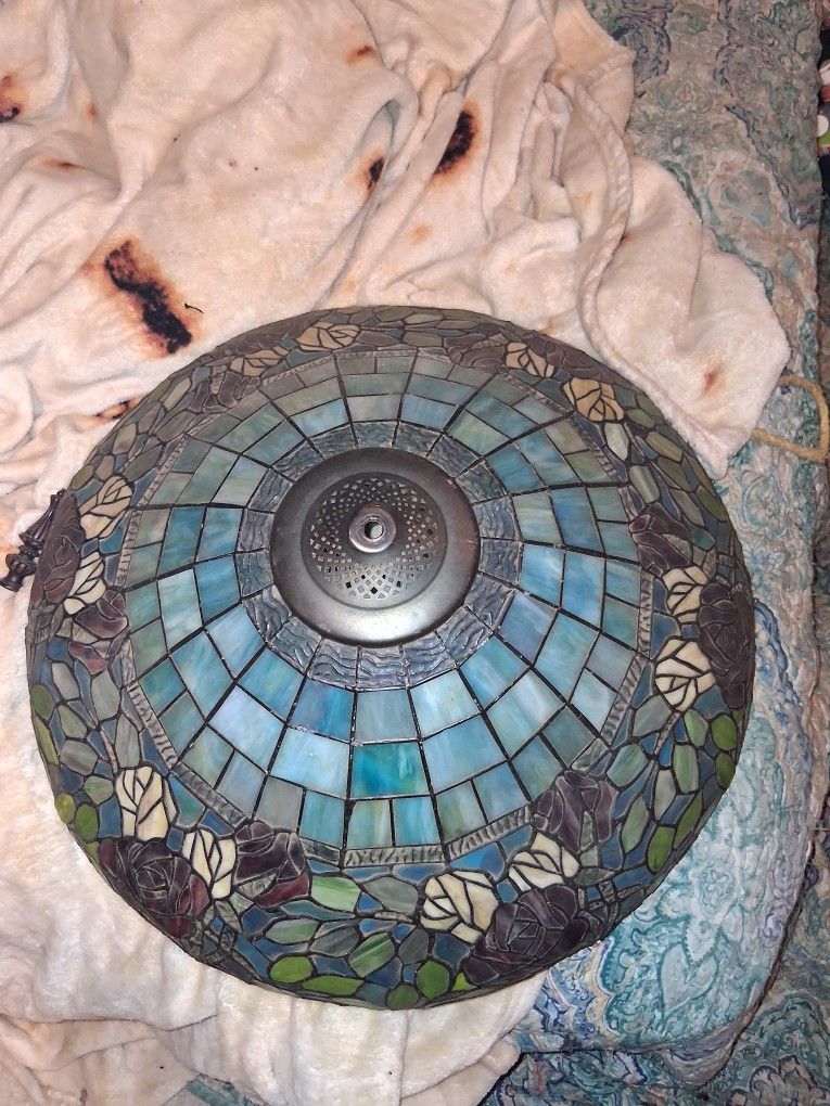 Blue & Green Tiffany Style Floor Lamp