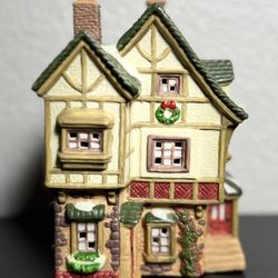 Vintage Christmas Village Dickens Keepsake Cafe Shop House