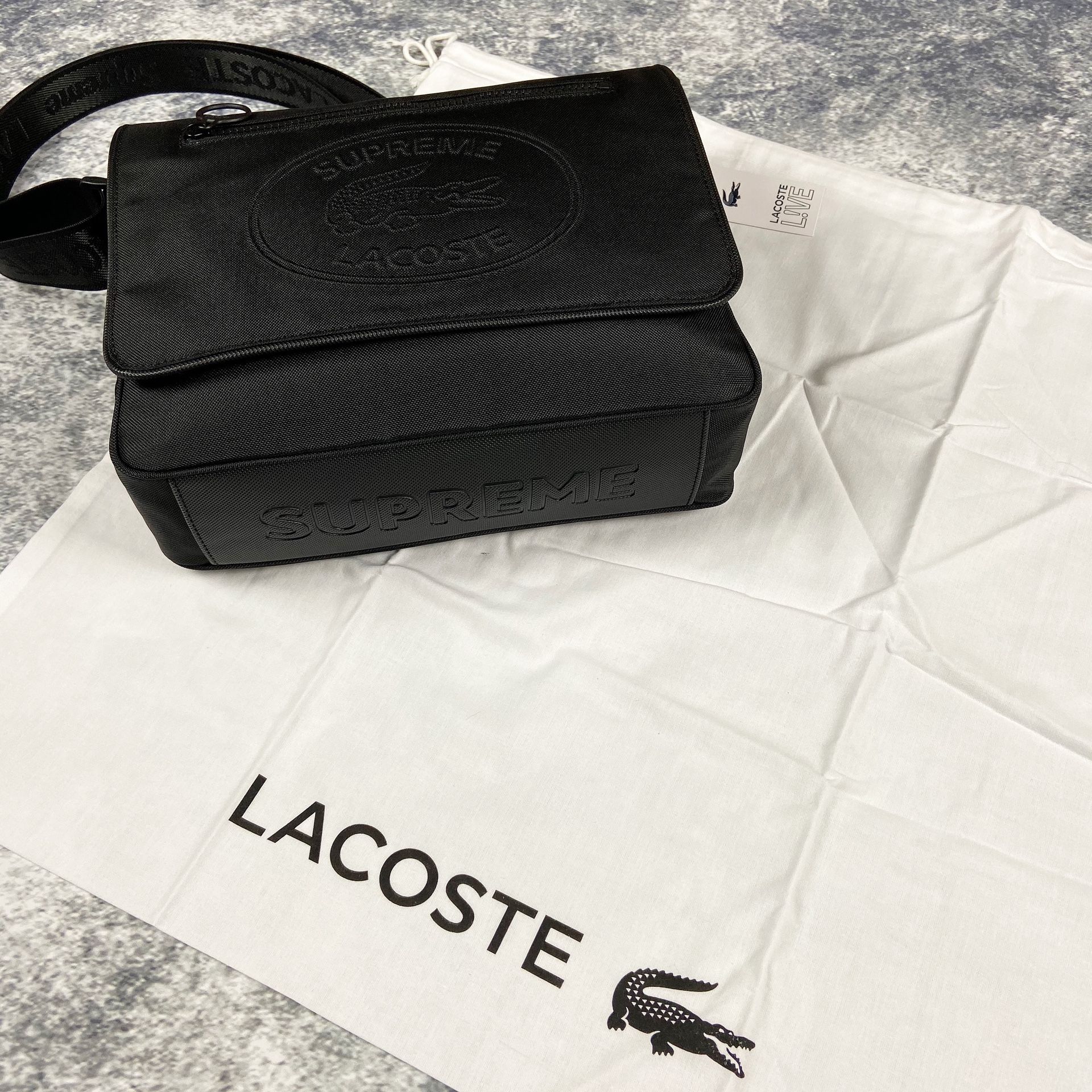 Supreme x Lacoste Messenger Bag