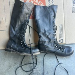 Black Leather Boots