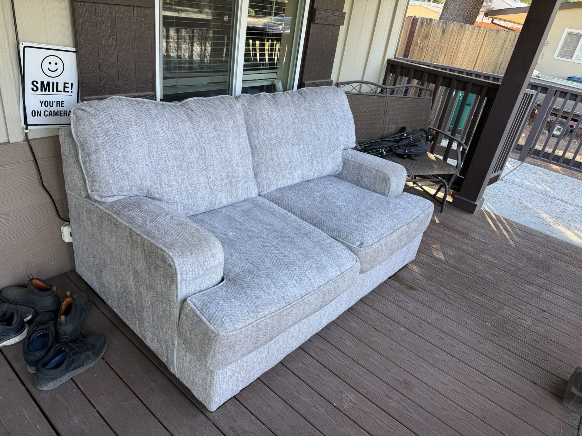 White Loveseat