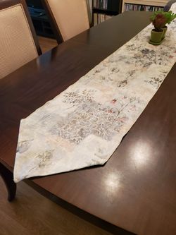 Table runner and two sets of table placemat