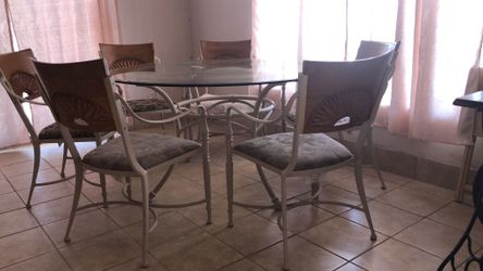 Beautiful Metal And Glass Table