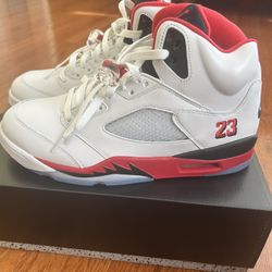 Air Jordan 5 Fire Red "Black Tongue" DS 