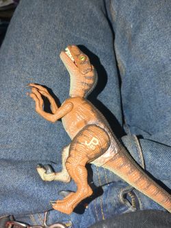 vintage Kenner Jurassic Park Velociraptor action figure from 1993