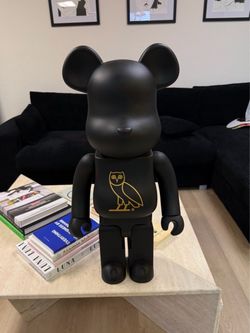 OVO Bearbrick 1000% Black and Gold - Authentic