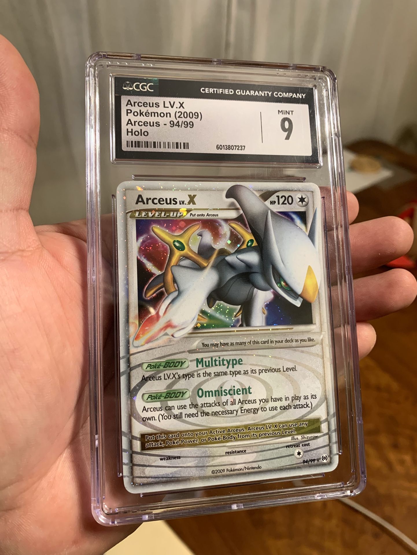 Pokémon Arceus 94/99 Lvl X CGC 9