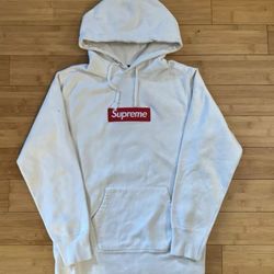 Supreme Box Logo Hoodie – White (Size S)
