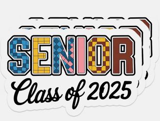 Class of 2025 Graduation Stickers – 3-Piece Waterproof Vinyl Decals