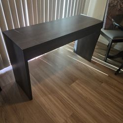Ikea Console Table Dark Grey Wood
