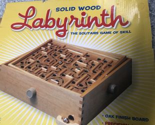 solid wood labyrinth the solitaire game of skill
