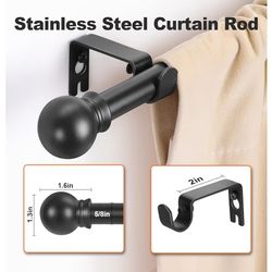 Stainless steel Curtain Rod- New*