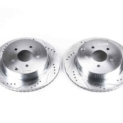 New JBR981XPR Powerstop 2-Wheel Set Brake Discs Rear for Nissan Murano INFINITI Q50 (3474)